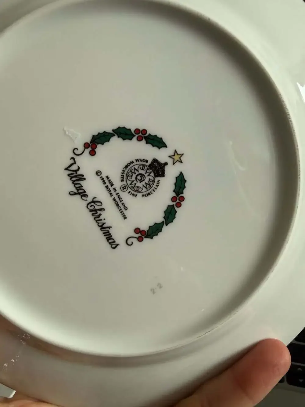 Royal Worcester Village Christmas Fine Porcelain Salad Plate